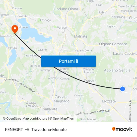 FENEGR? to Travedona-Monate map