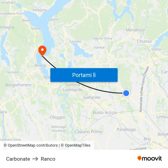 Carbonate to Ranco map