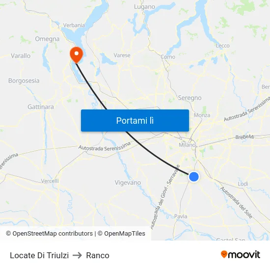 Locate Di Triulzi to Ranco map