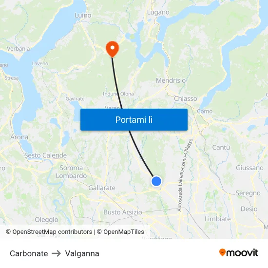 Carbonate to Valganna map