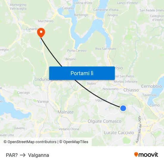 PAR? to Valganna map