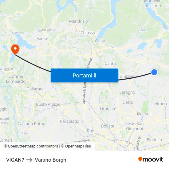 VIGAN? to Varano Borghi map