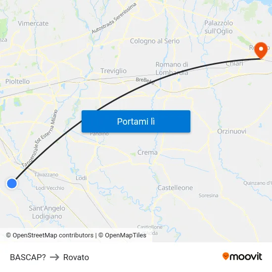 BASCAP? to Rovato map