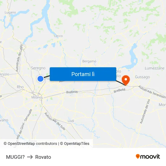 MUGGI? to Rovato map