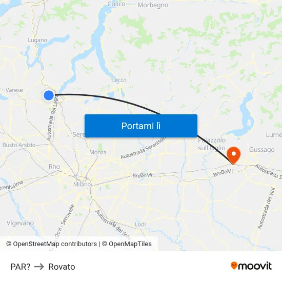 PAR? to Rovato map