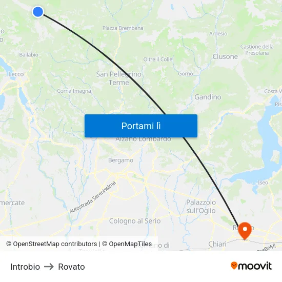 Introbio to Rovato map