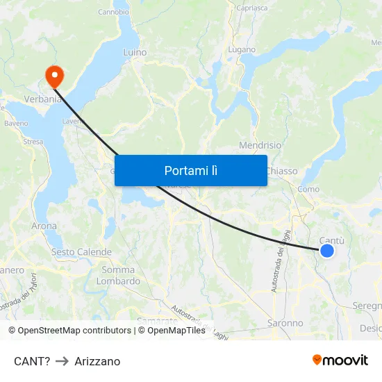 CANT? to Arizzano map