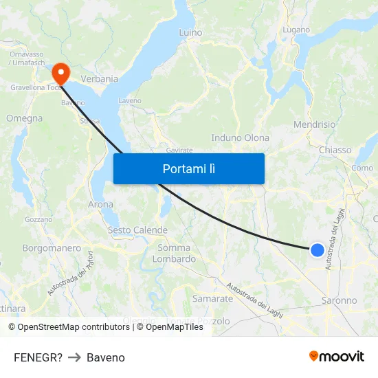 FENEGR? to Baveno map