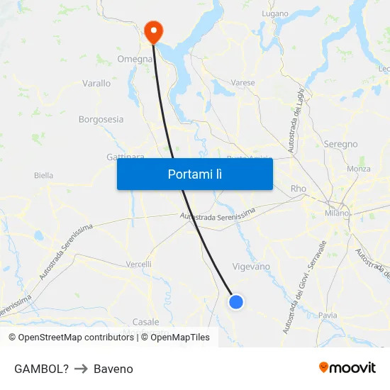 GAMBOL? to Baveno map