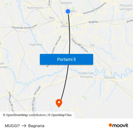 MUGGI? to Bagnaria map