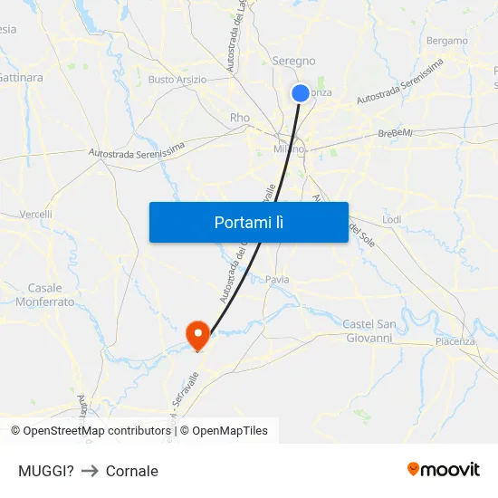 MUGGI? to Cornale map