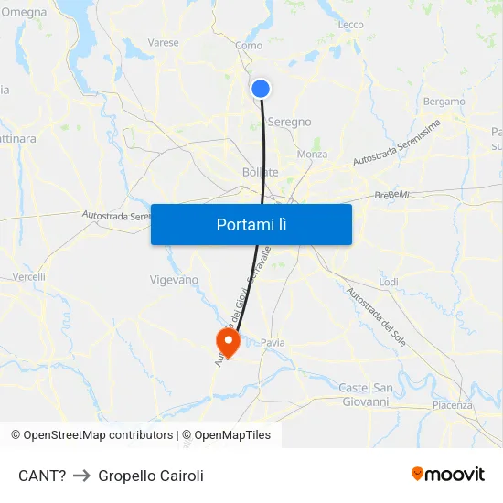 CANT? to Gropello Cairoli map