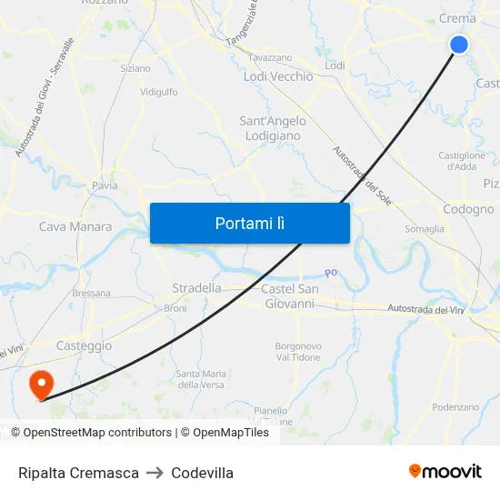 Ripalta Cremasca to Codevilla map