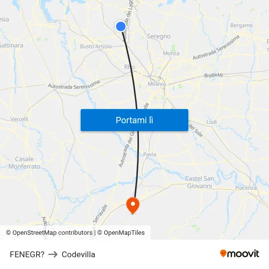 FENEGR? to Codevilla map