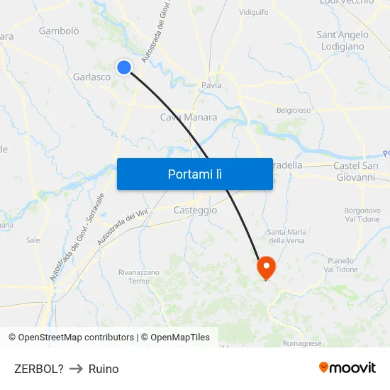 ZERBOL? to Ruino map