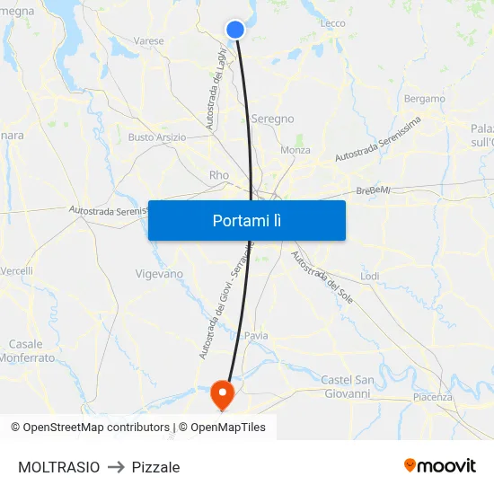 MOLTRASIO to Pizzale map