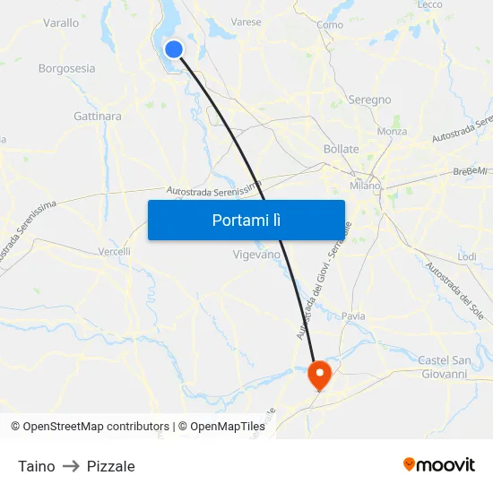 Taino to Pizzale map