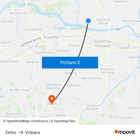 Zerbo to Volpara map