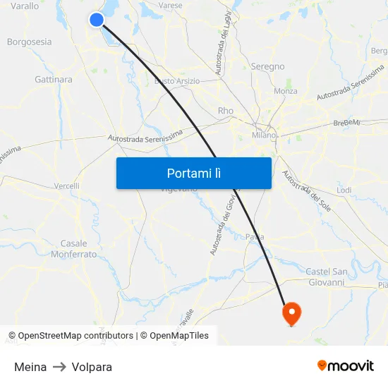 Meina to Volpara map