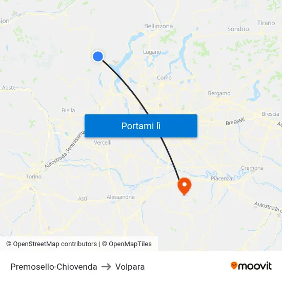 Premosello-Chiovenda to Volpara map