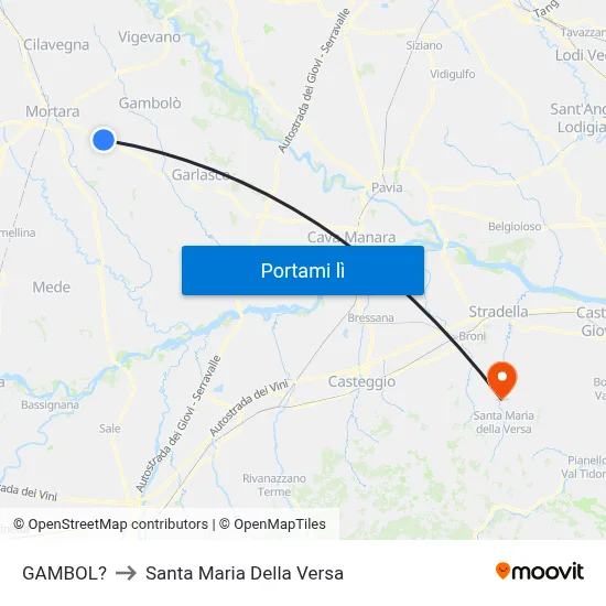 GAMBOL? to Santa Maria Della Versa map