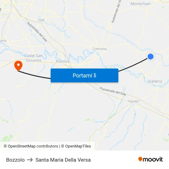 Bozzolo to Santa Maria Della Versa map