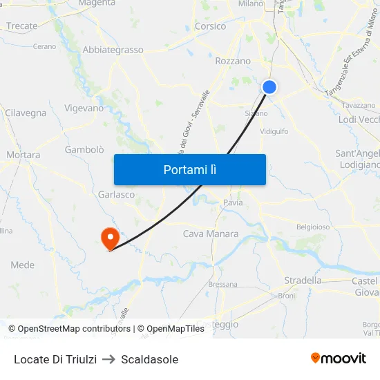 Locate Di Triulzi to Scaldasole map