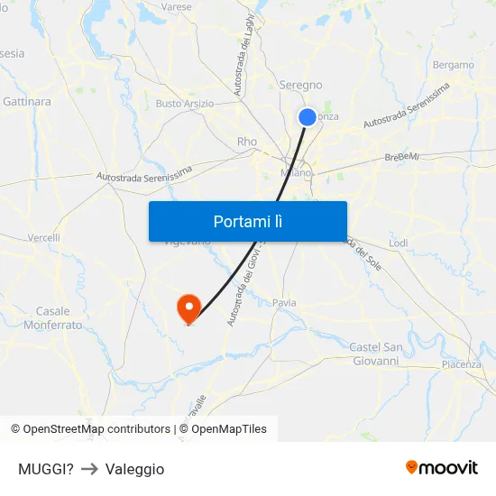 MUGGI? to Valeggio map