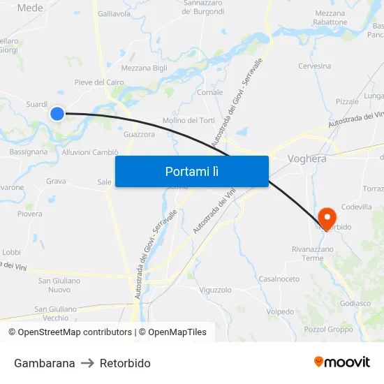 Gambarana to Retorbido map