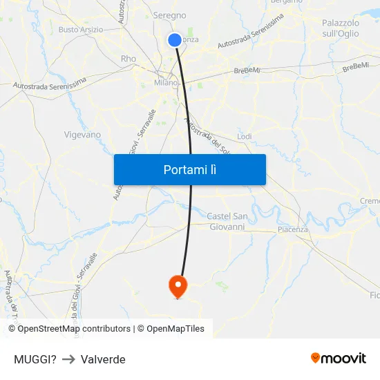 MUGGI? to Valverde map