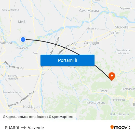 SUARDI to Valverde map