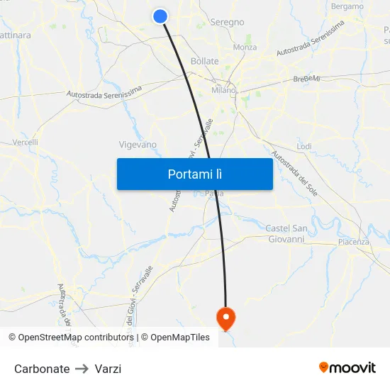 Carbonate to Varzi map
