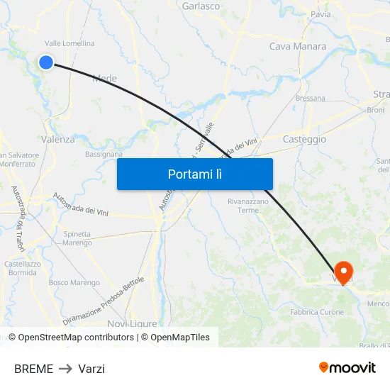 BREME to Varzi map
