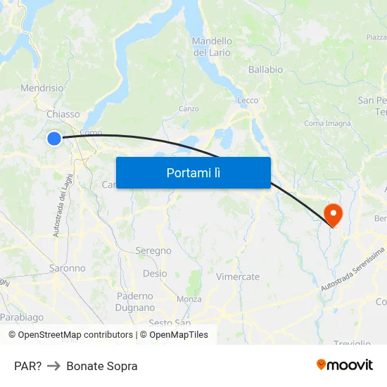 PAR? to Bonate Sopra map