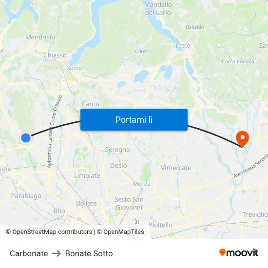 Carbonate to Bonate Sotto map