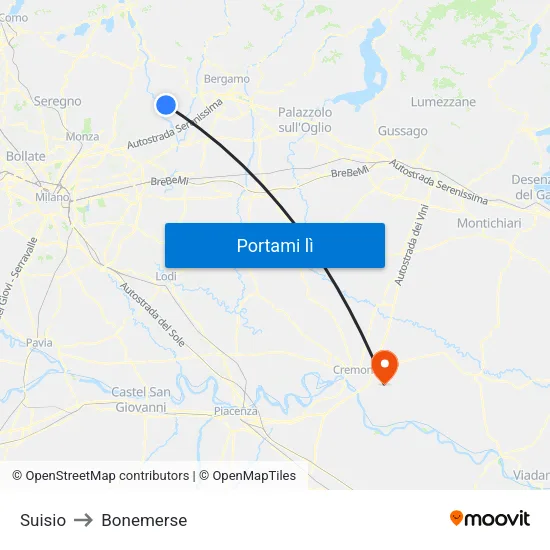 Suisio to Bonemerse map