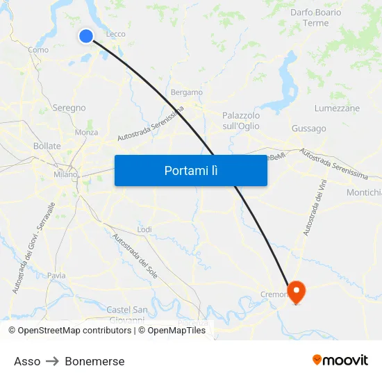 Asso to Bonemerse map