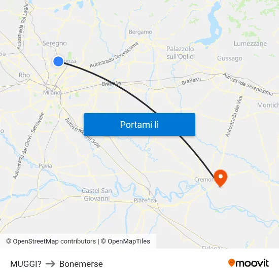 MUGGI? to Bonemerse map