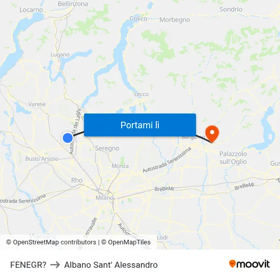 FENEGR? to Albano Sant' Alessandro map