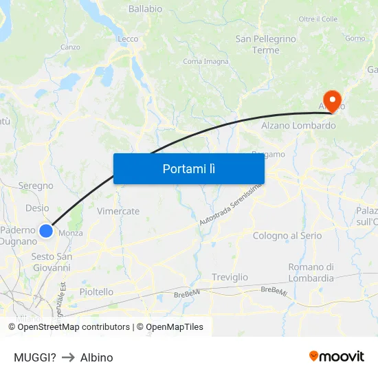MUGGI? to Albino map