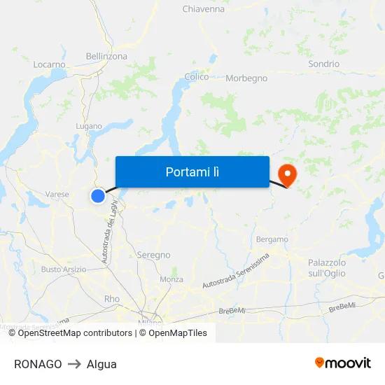 RONAGO to Algua map
