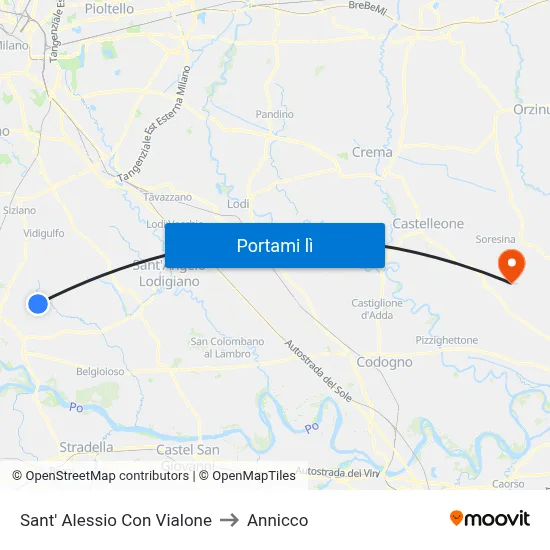 Sant' Alessio Con Vialone to Annicco map