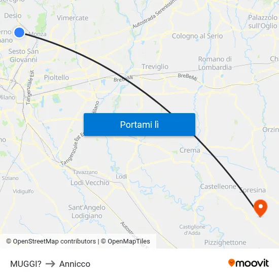 MUGGI? to Annicco map