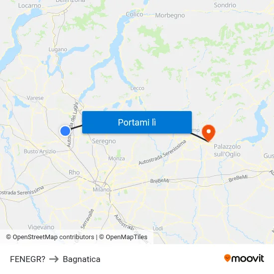 FENEGR? to Bagnatica map