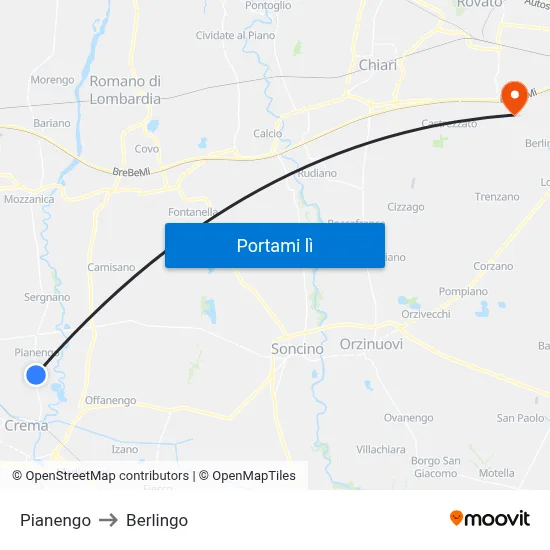 Pianengo to Berlingo map