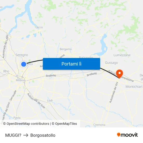 MUGGI? to Borgosatollo map