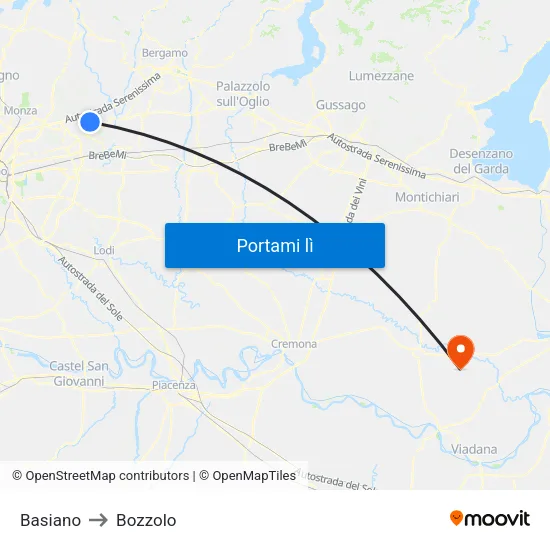 Basiano to Bozzolo map