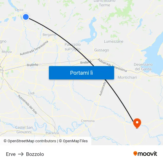 Erve to Bozzolo map