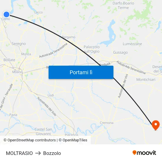 MOLTRASIO to Bozzolo map