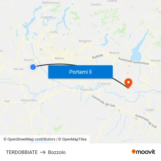 TERDOBBIATE to Bozzolo map